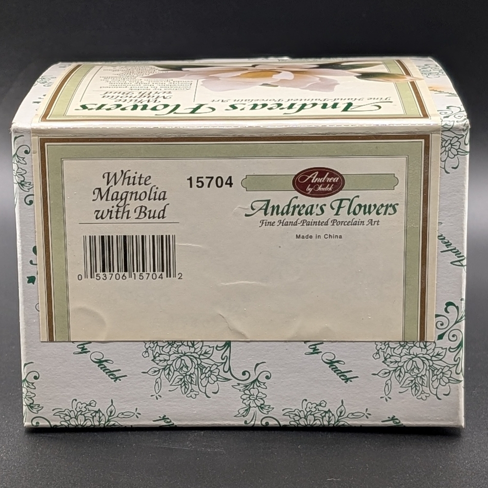 NIB Andrea's Flowers by Sadek White Magnolia with Bud - Picture 8 of 10